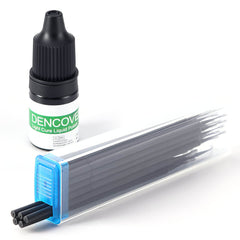 Стоматологическая полировальная жидкость Dental DENCOVER Light Cure с набором кисточек 3,0 мл /бутылка