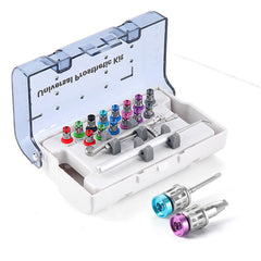 Dental Color Implant Restoration Tool Kit 14pcs Drivers With Torque Wrench and Carrying Device