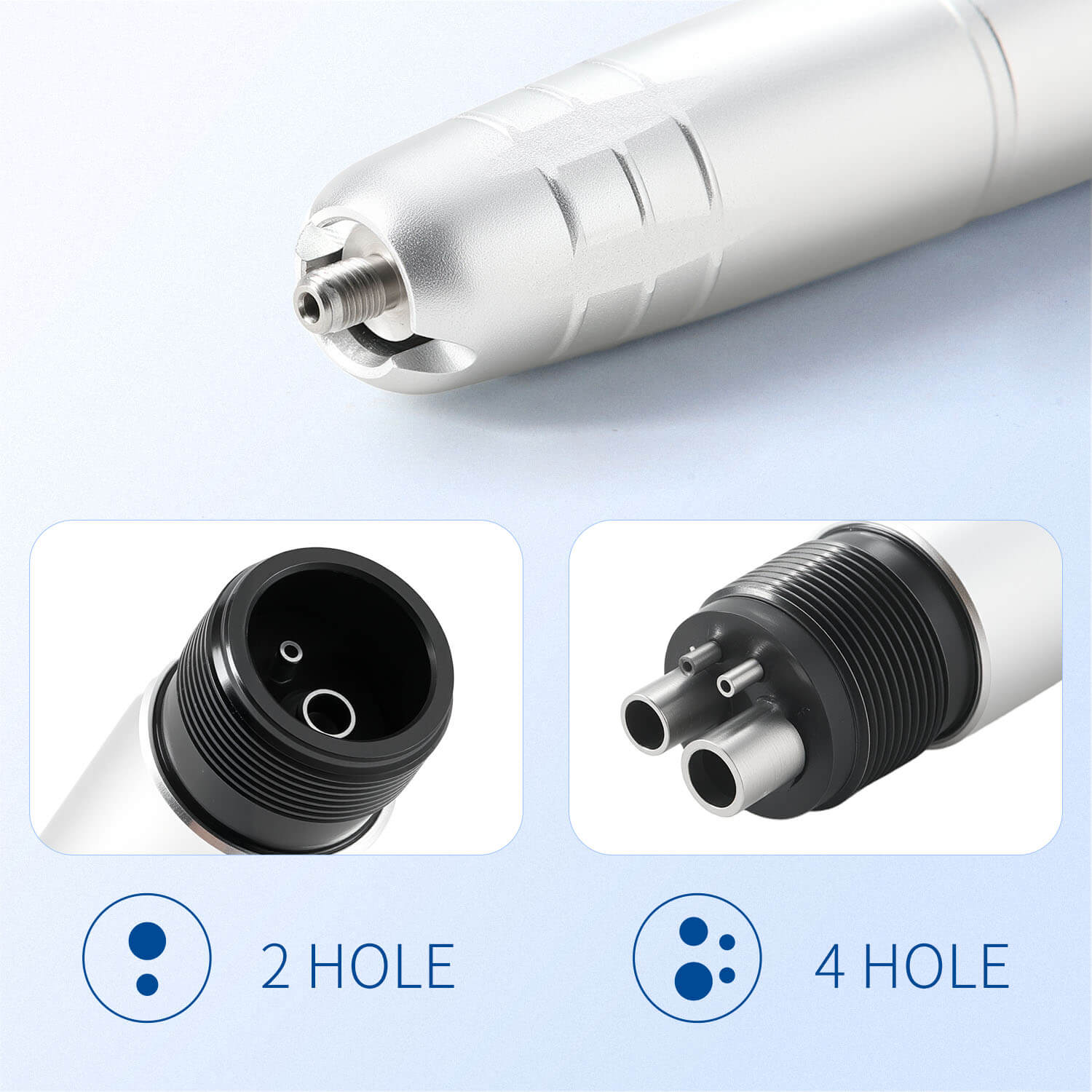 Dental Air Scaler Handpiece with 3 Tips 2/4 Holes