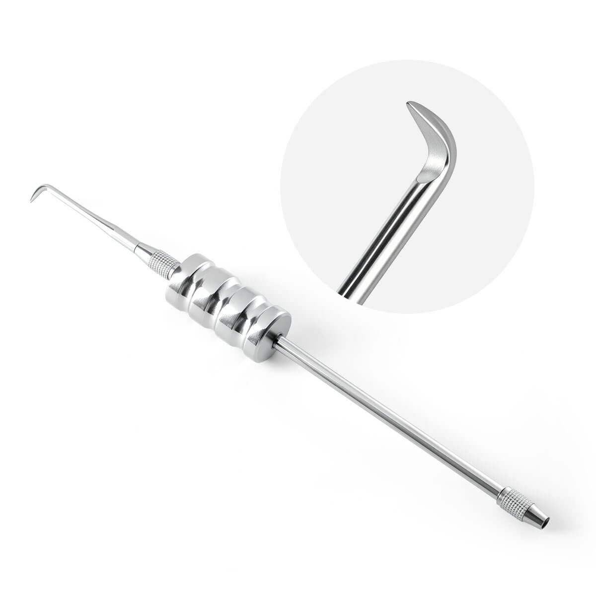 Dental Stainless Steel Manual Crown Remover Kit with 3 Attachments Tips
