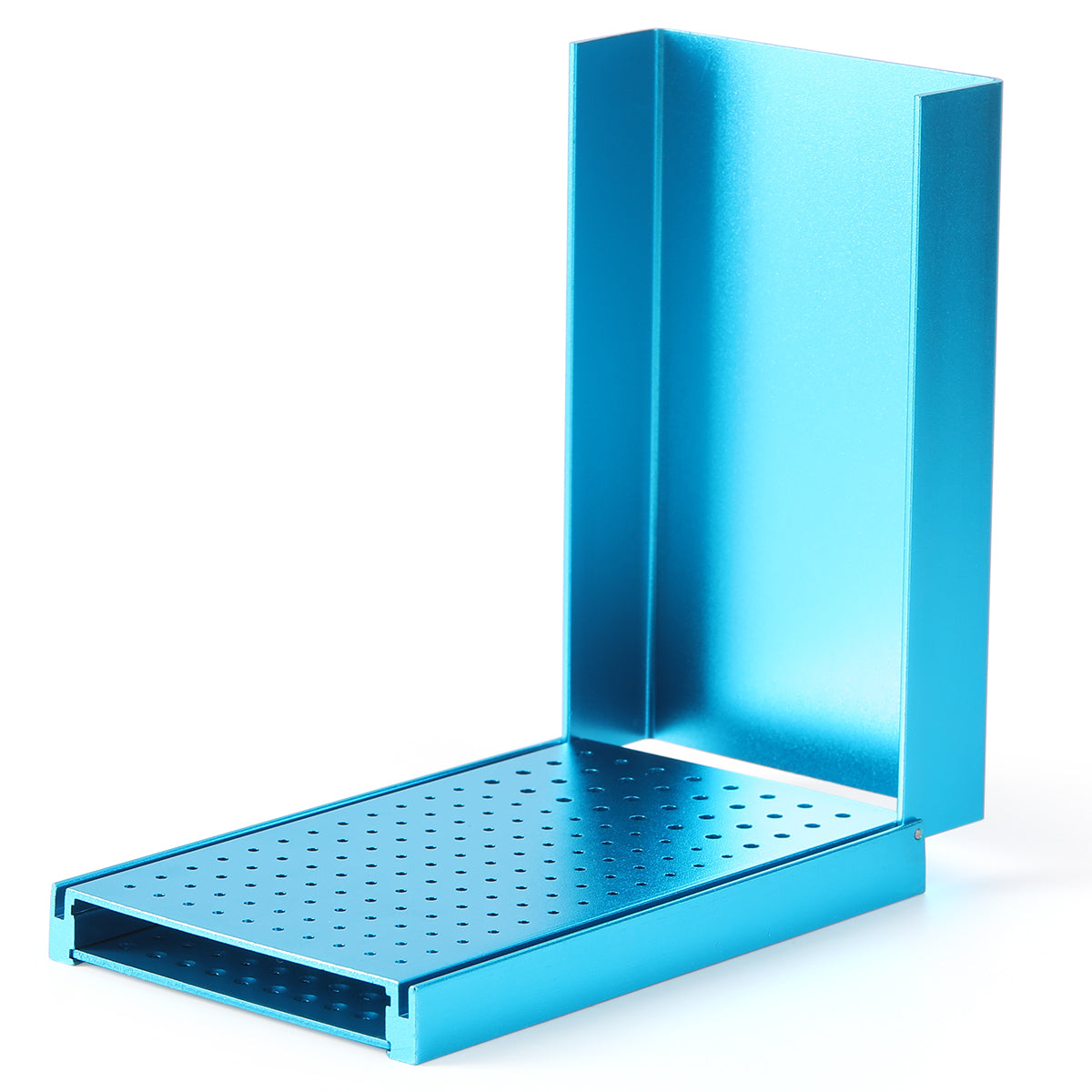 Dental Aluminum Bur Holder for High and Low Speed 152 Holes Blue / Silver