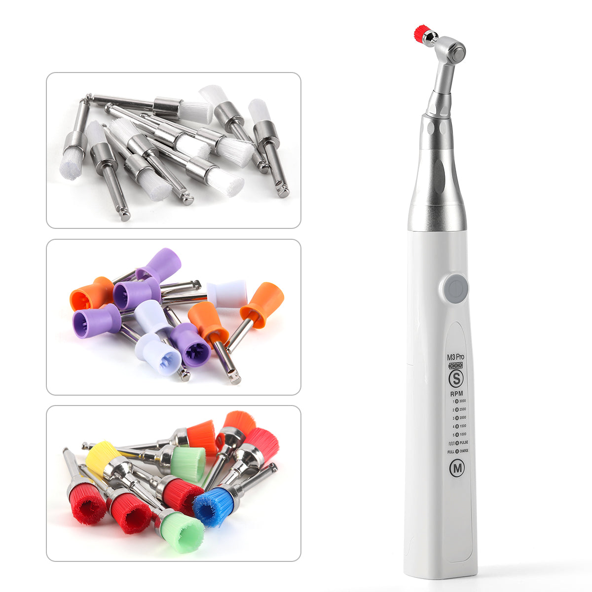 Dental Cordless Hygiene Prophy Handpieces 5 Speed Settings 360° Rotating