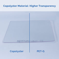 Bio-Art Dental Vacuum Forming BioAlign Plate 0.75/1.0mm Copolyester Square 5"x5" 5pcs/Pack