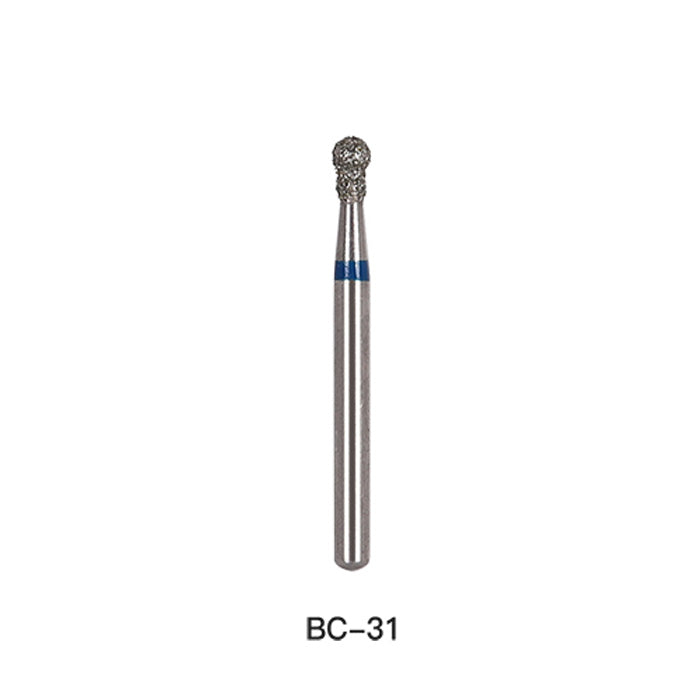 AZDENT Diamond Bur FG BC Series Full Size Round With Collar 5pcs/Pack