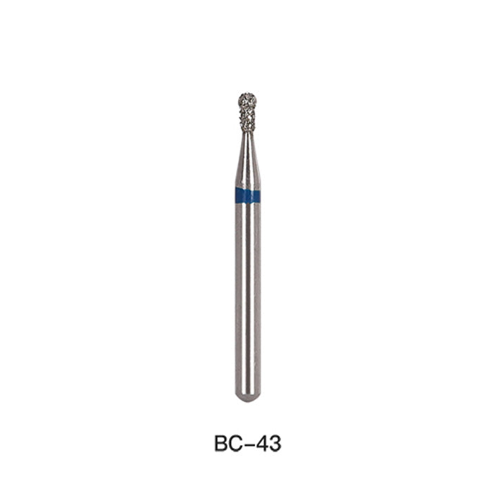 AZDENT Diamond Bur FG BC Series Full Size Round With Collar 5pcs/Pack