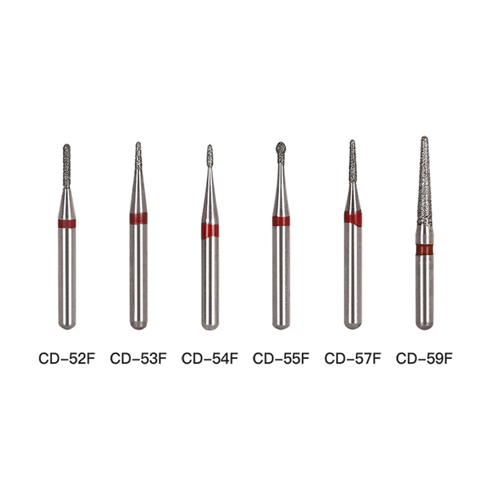Алмазный бор AZDENT FG CD Series, полный размер, короткий, для детей, 5 шт./упаковка