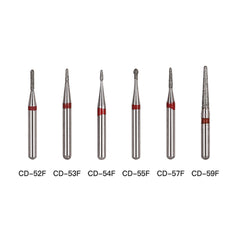 Алмазный бор AZDENT FG CD Series, полный размер, короткий, для детей, 5 шт./упаковка