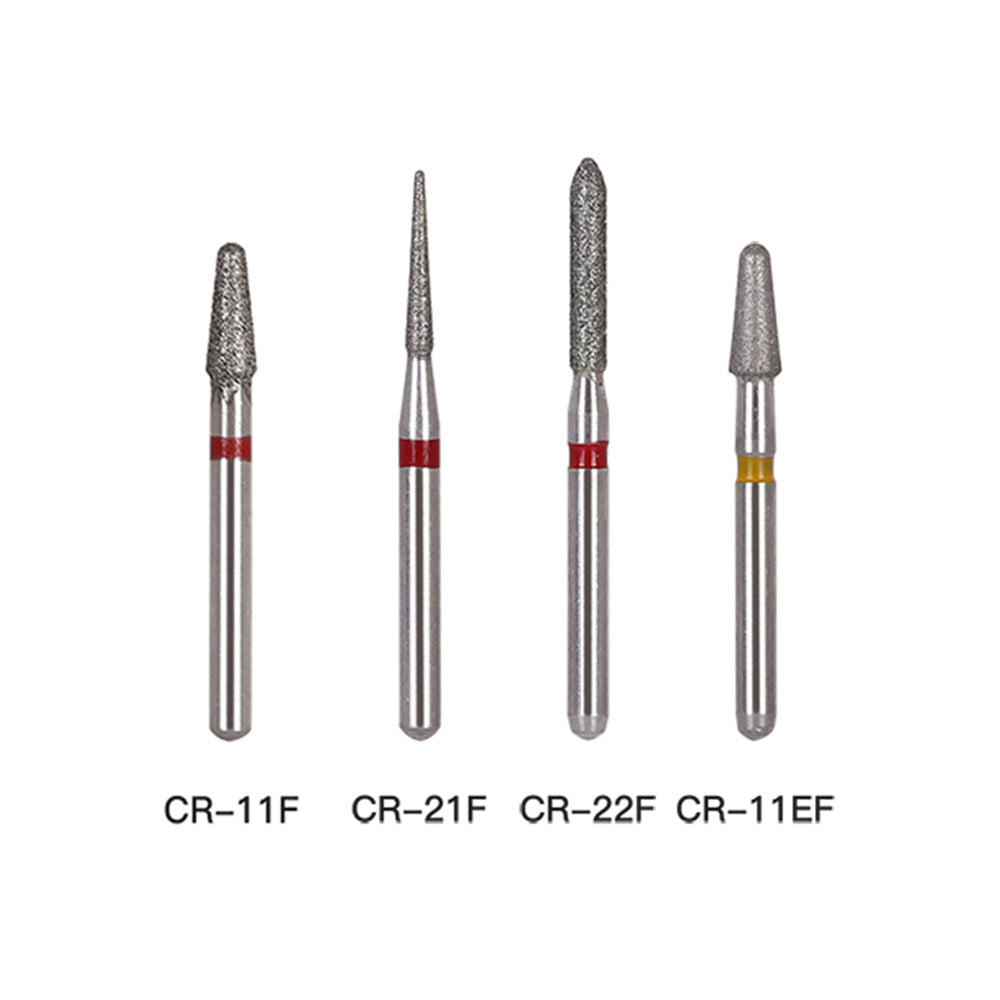 AZDENT Diamond Bur FG CR Series Full Size Round End Cone 5pcs/Pack