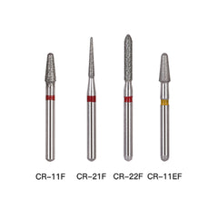 AZDENT Diamond Bur FG CR Series Full Size Round End Cone 5pcs/Pack