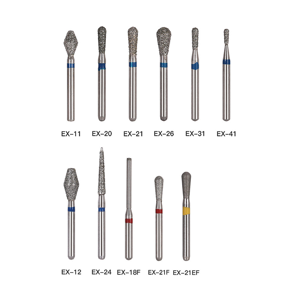 AZDENT Diamond Bur FG EX Series Full Size Barrel 5pcs/Pack