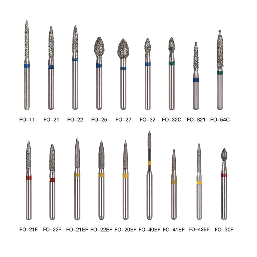 AZDENT Diamond Bur FG FO Series Full Size Flame 5pcs/Pack