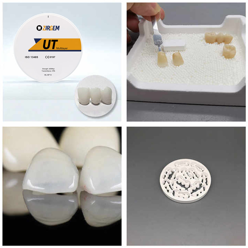 UT Multilayer  Dental Zirconia Block Open System 98mm