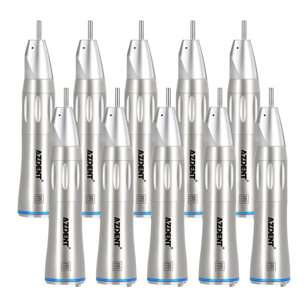 AZDENT 1:1 Fiber Optic Low Speed Straight Nose Cone Handpiece Internal Water