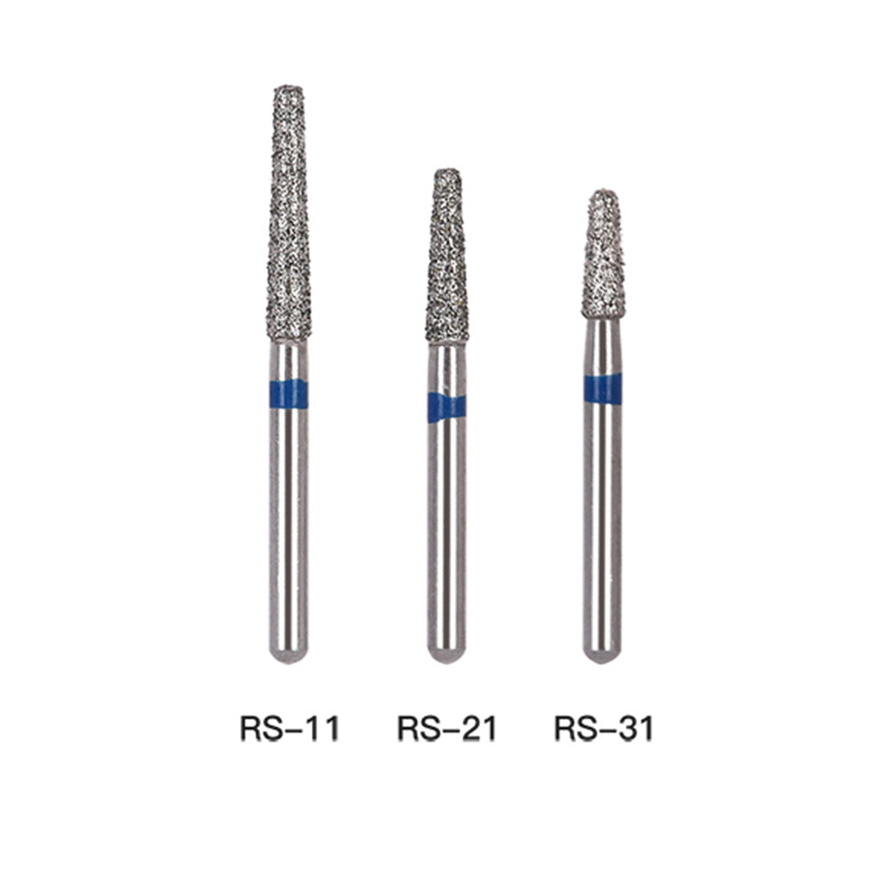 AZDENT Diamond Bur RS Series Full Size Rounded Shoulder 5pcs/Pack