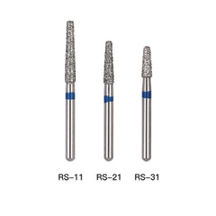 AZDENT Diamond Bur RS Series Full Size Rounded Shoulder 5pcs/Pack