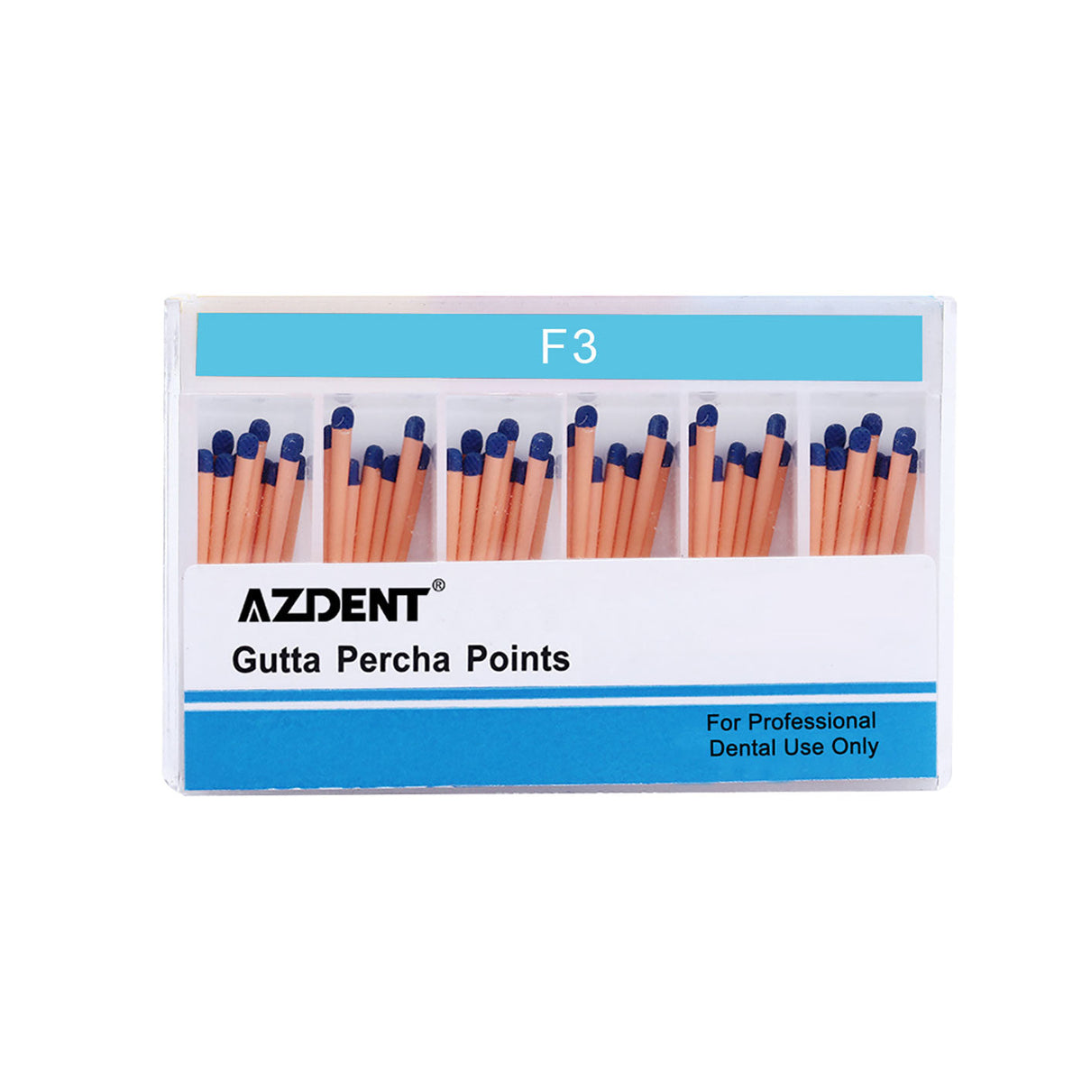 AZDENT Gutta Percha Points F3 Color Coded 60pcs/Box
