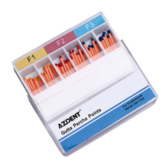 AZDENT Gutta Percha Points F Series Assorted F1, F2, F3 60pcs/Box