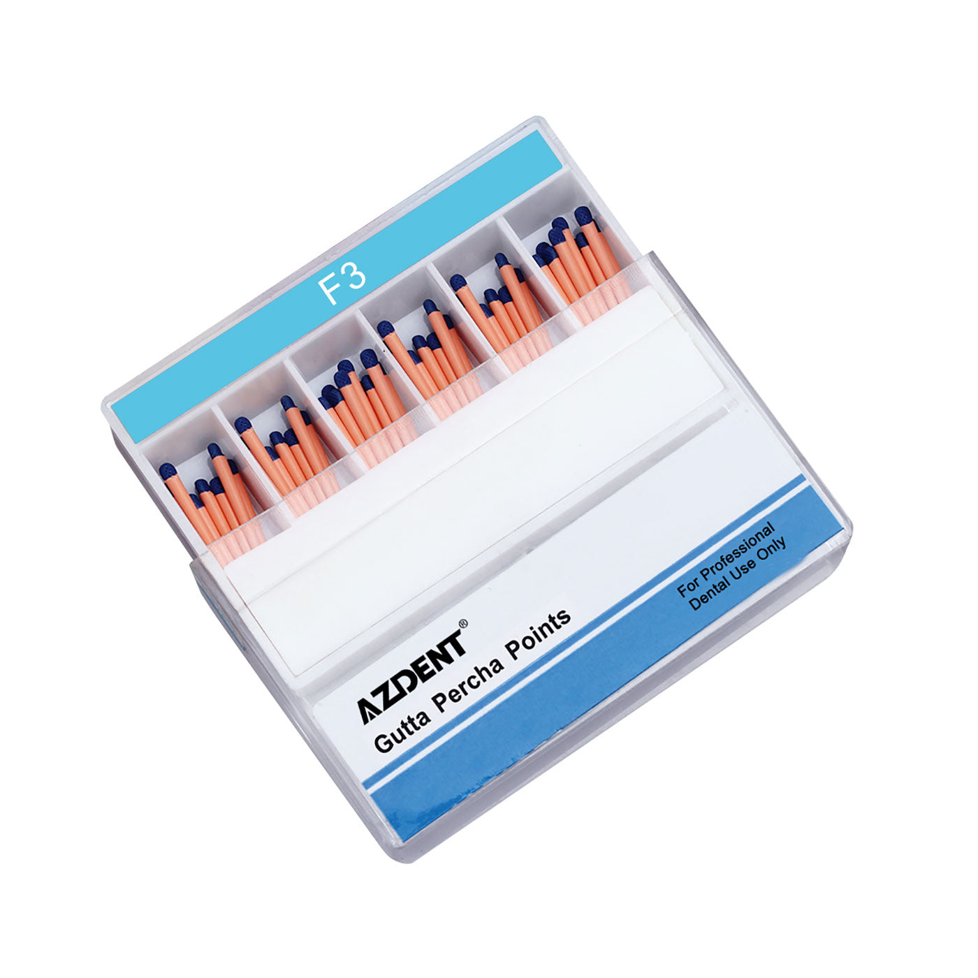 AZDENT Gutta Percha Points F3 Color Coded 60pcs/Box