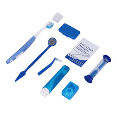 AZDENT Orthodontic Kit Toothbrush Interdental Brush Floss Mirror Wax Traction