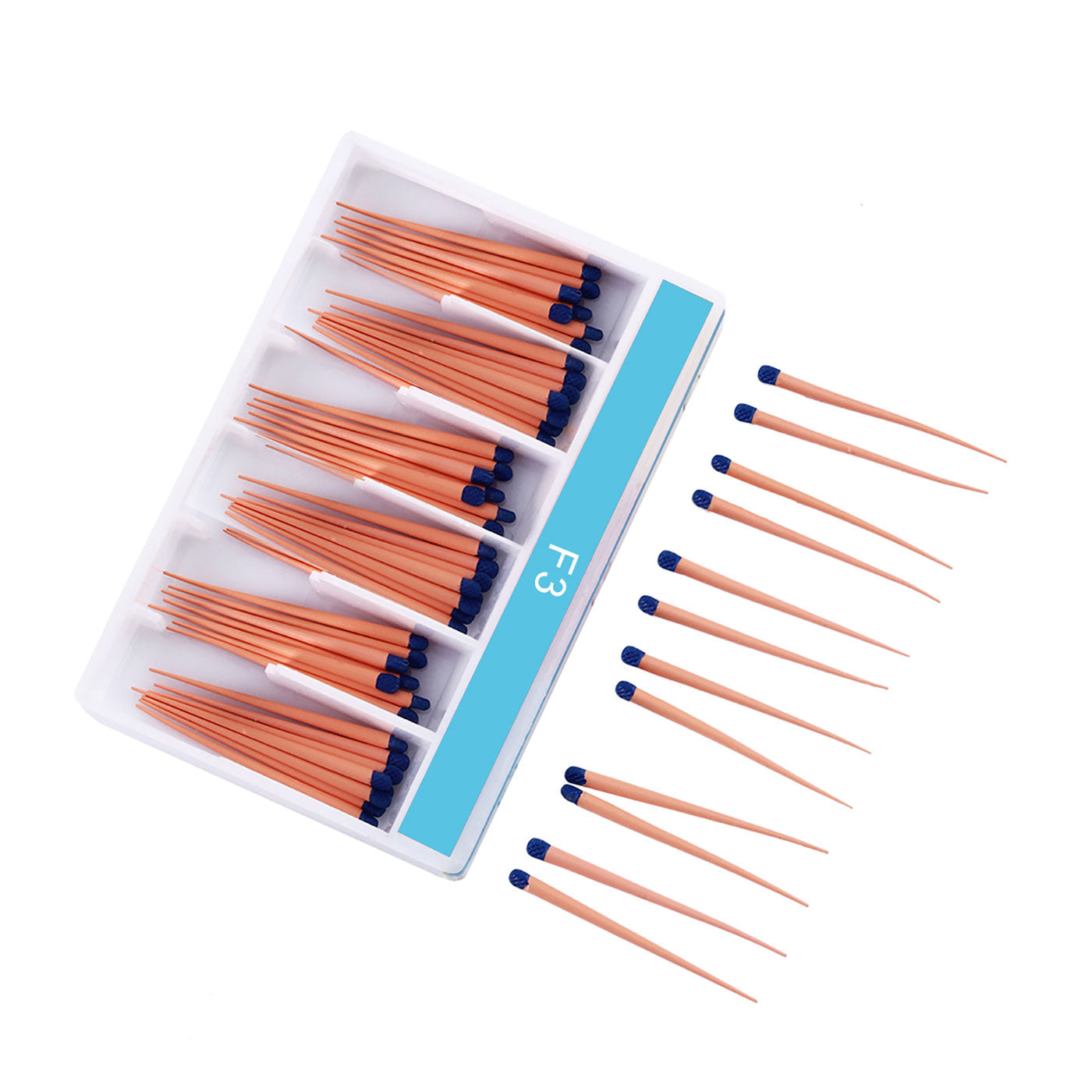 AZDENT Gutta Percha Points F3 Color Coded 60pcs/Box