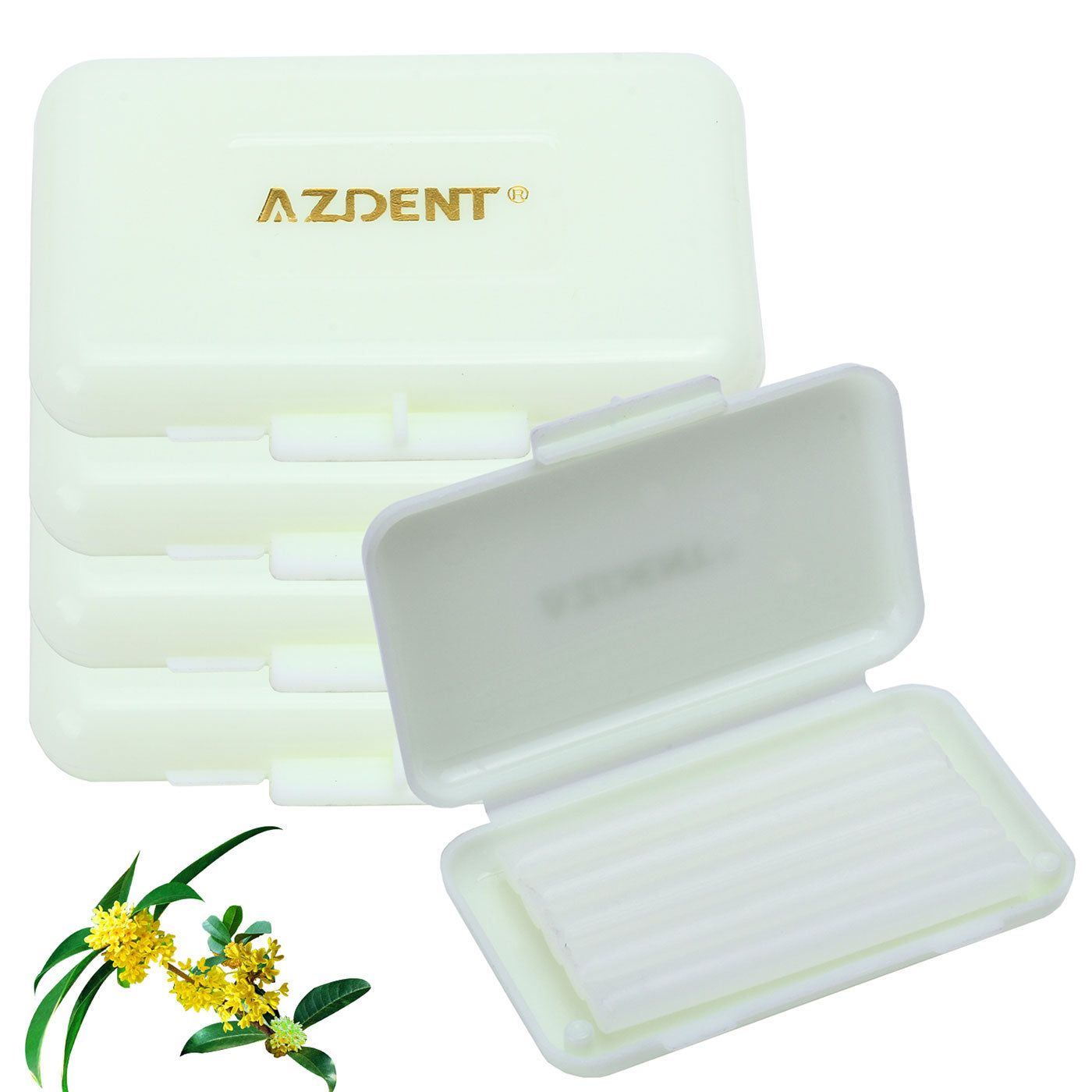 AZDENT Orthodontic Wax Osmanthus 5 Strips/Box. Adheres to Orthodontic