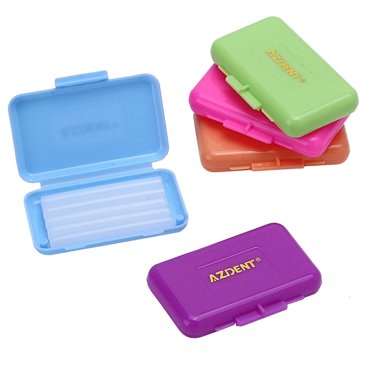 5 Boxes AZDENT Orthodontic Wax Scented Assorted 5 Strips/Box