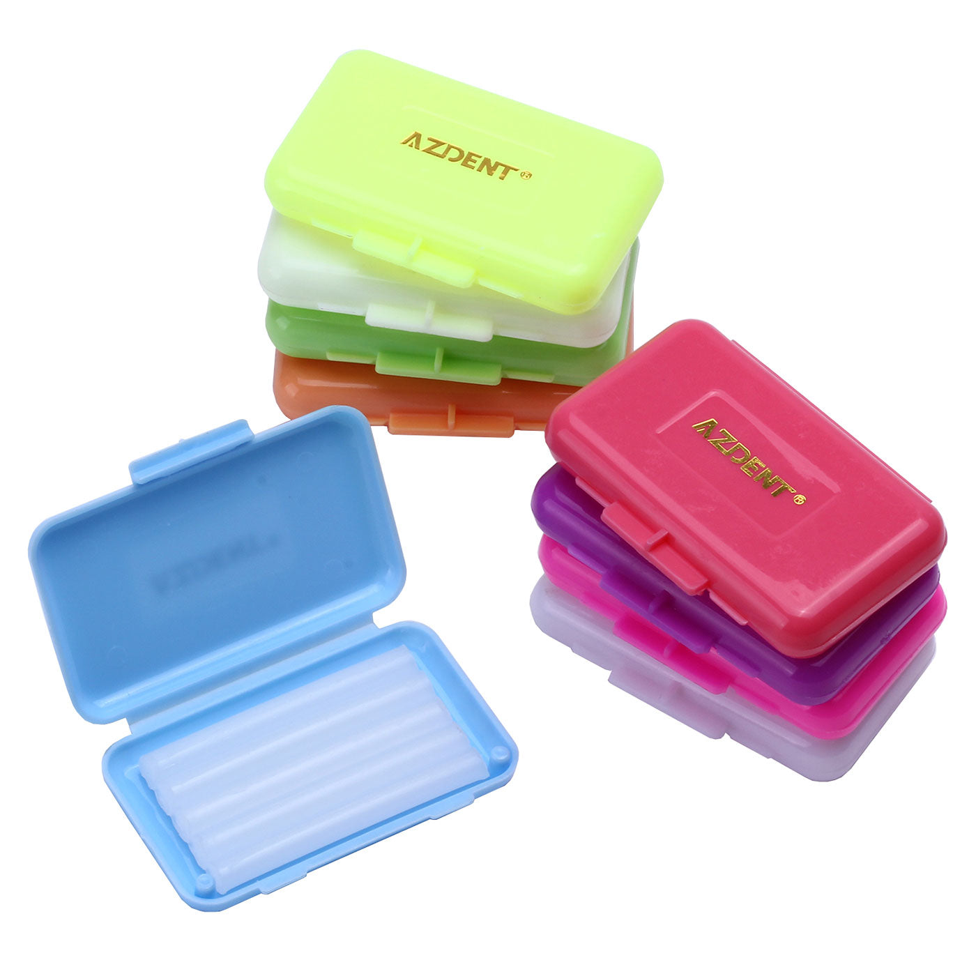 9 Boxes AZDENT Orthodontic Wax Scented Assorted 5 Strips/Box. White Wax Strips