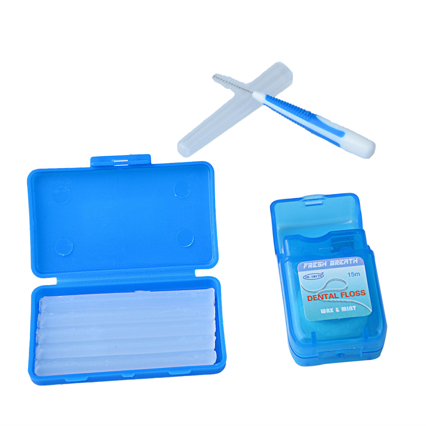 AZDENT Orthodontic Kit Toothbrush Interdental Brush Floss Mirror Wax Traction