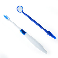 AZDENT Orthodontic Kit Toothbrush Interdental Brush Floss Mirror Wax Traction