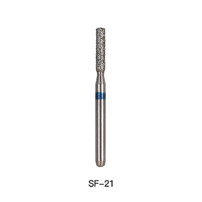 AZDENT Diamond Bur SF Series Full Size Flat End Cylinder 5pcs/Pack