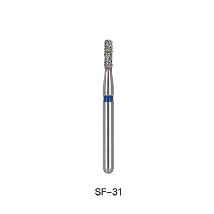AZDENT Diamond Bur SF Series Full Size Flat End Cylinder 5pcs/Pack