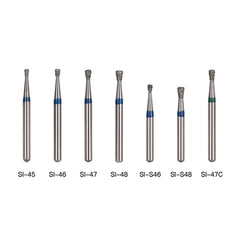 AZDENT Diamond Bur SI Series Full Size Inverted Cone 5pcs/Pack