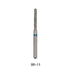 AZDENT Diamond Bur SR Series Full Size Round End Cylinder 5pcs/Pack