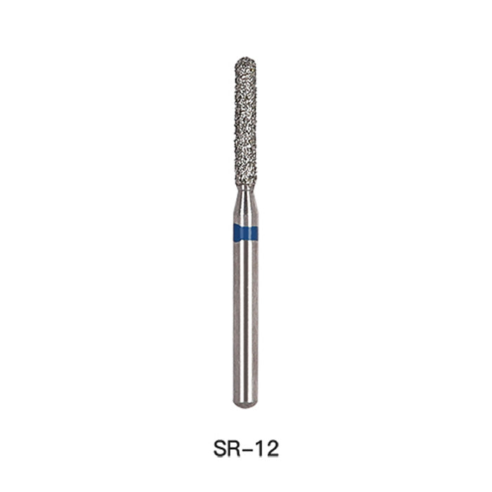 AZDENT Diamond Bur SR Series Full Size Round End Cylinder 5pcs/Pack