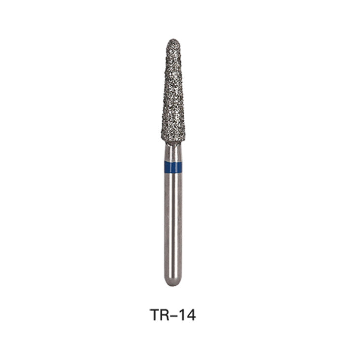 AZDENT Diamond Bur TR Series Full Size Round End Cone 5pcs/Pack