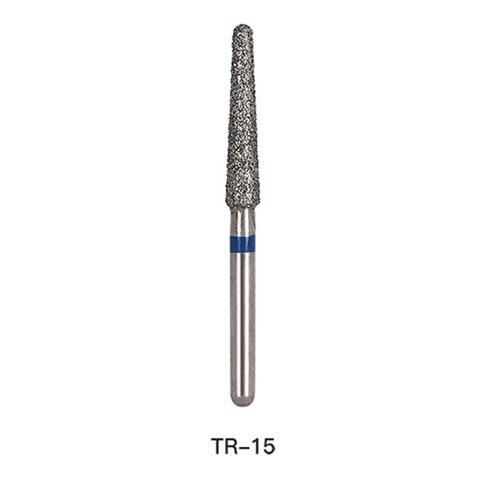 AZDENT Diamond Bur TR Series Full Size Round End Cone 5pcs/Pack