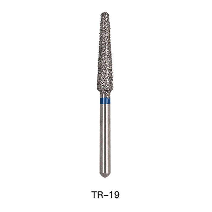 AZDENT Diamond Bur TR Series Full Size Round End Cone 5pcs/Pack
