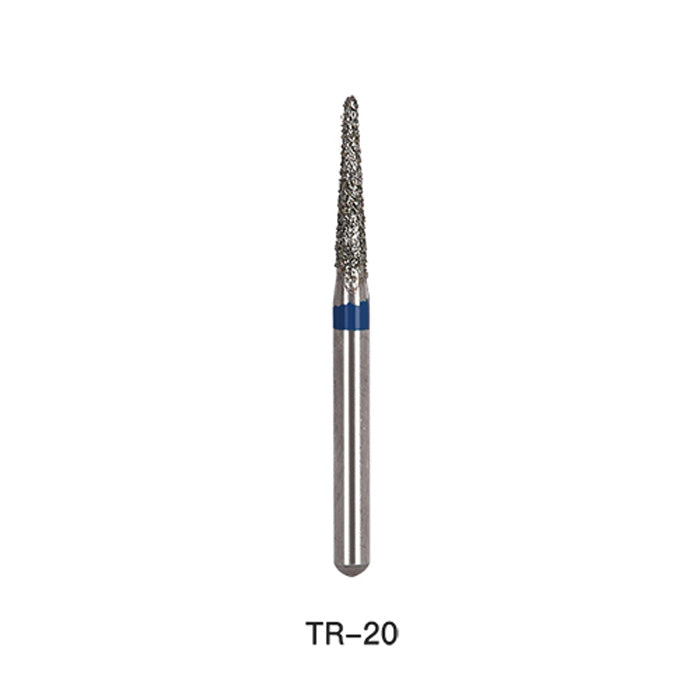 AZDENT Diamond Bur TR Series Full Size Round End Cone 5pcs/Pack