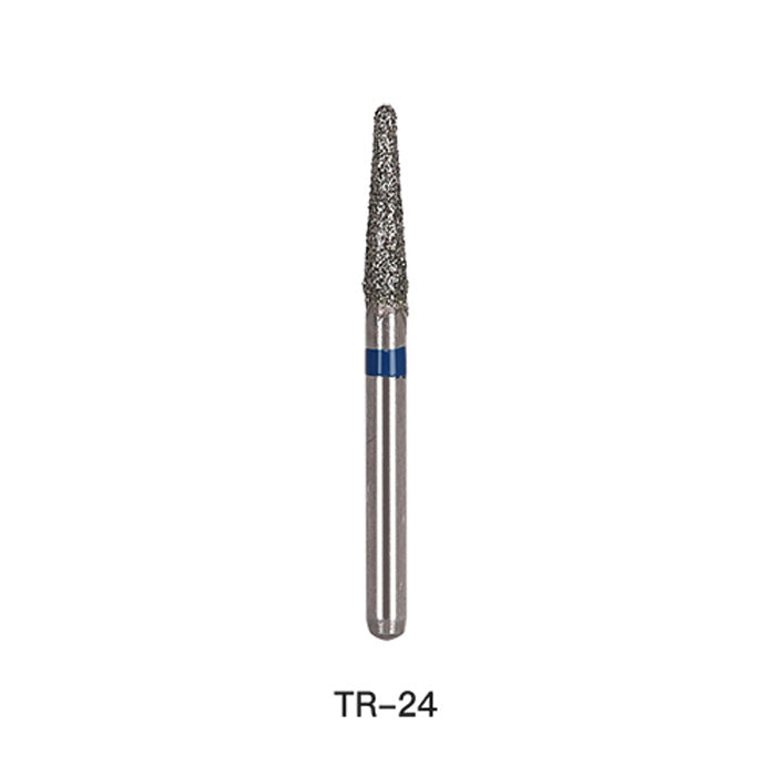 AZDENT Diamond Bur TR Series Full Size Round End Cone 5pcs/Pack
