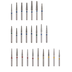 AZDENT Diamond Bur TR Series Full Size Round End Cone 5pcs/Pack