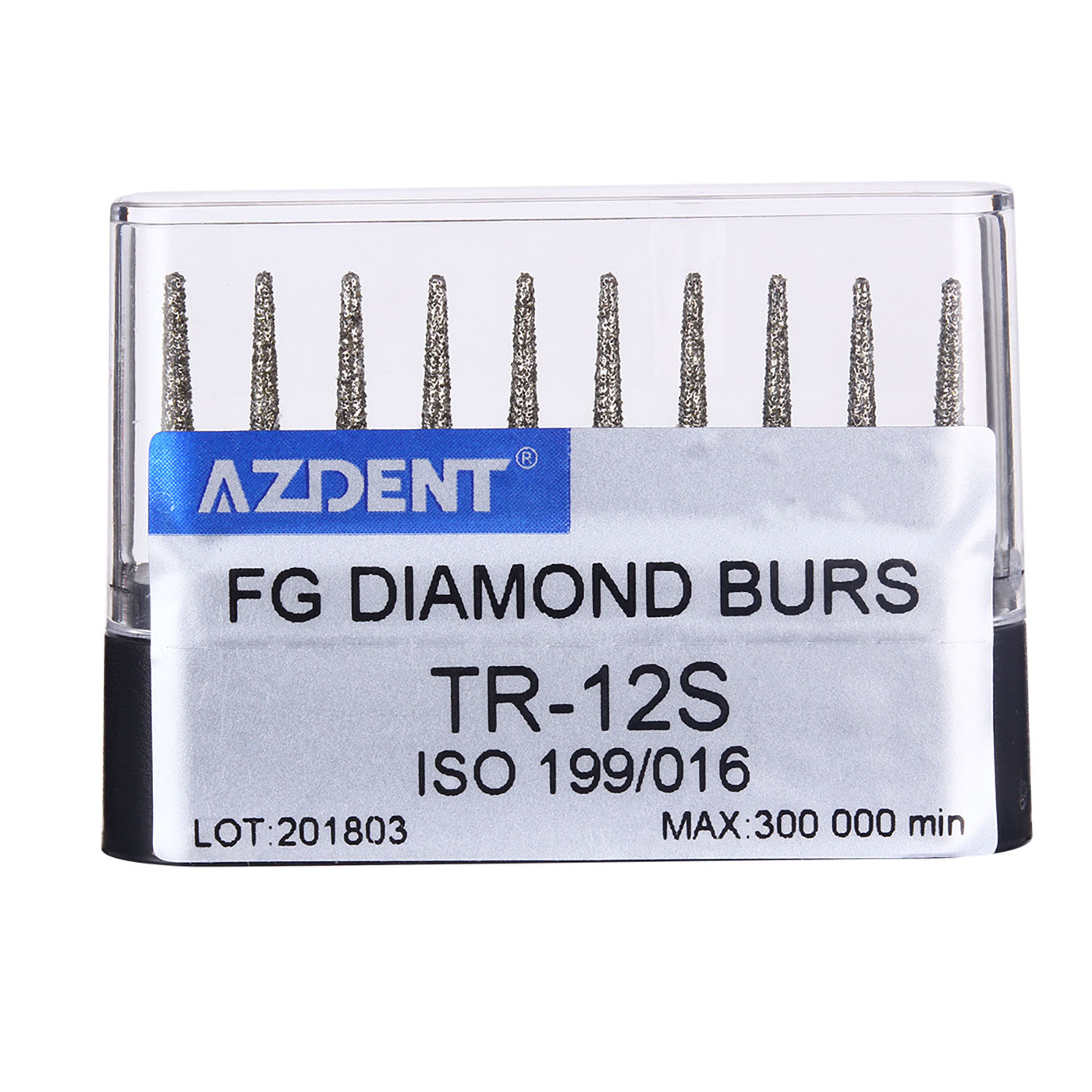 Алмазные боры AZDENT FG TR-12S 10 шт./коробка