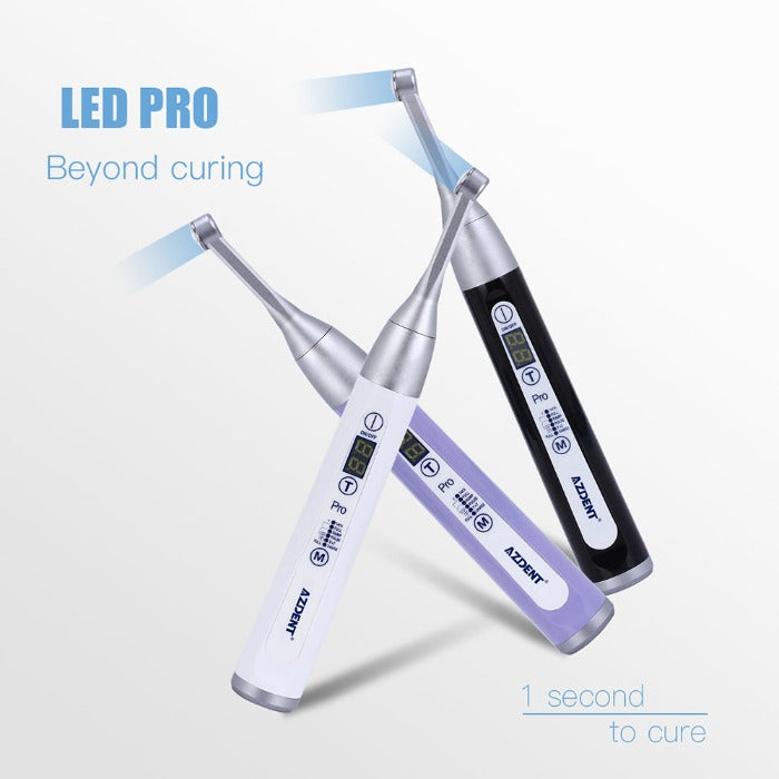 AZDENT LED Curing Light Wireless 1 Second Curing High Power 6 Modes 1800mW/cm²