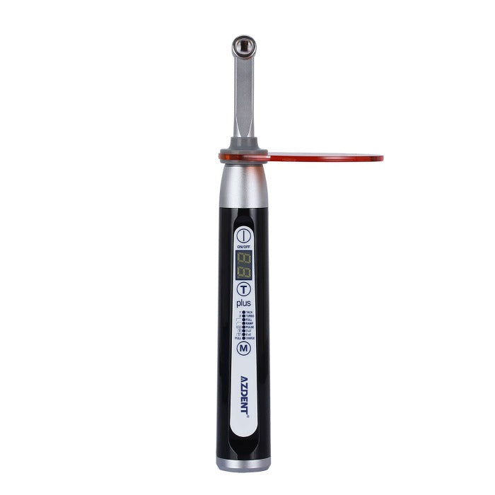 AZDENT Curing Light Wireless LED 1 Second Broad Spectrum 385-515nm 7 Modes 2500mW/cm²