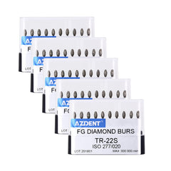 AZDENT FG Diamond Burs TR-22S 10pcs/Box
