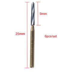 Dental FG Tungsten Carbide Burs 25mm 6pcs/Box