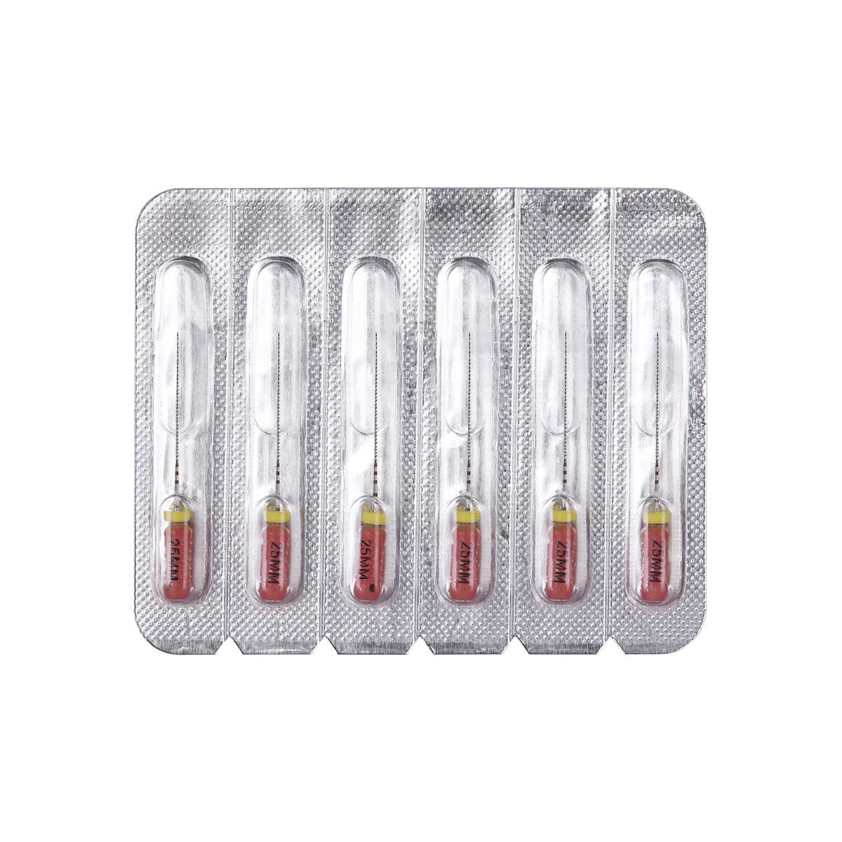 Dental C Files Hand Use Stainless Steel 25mm #6 6pcs/Pack
