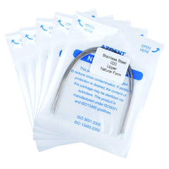 AZDENT Arch Wire Stainless Steel Natural Form Round 0.020 Upper 10pcs/Pack