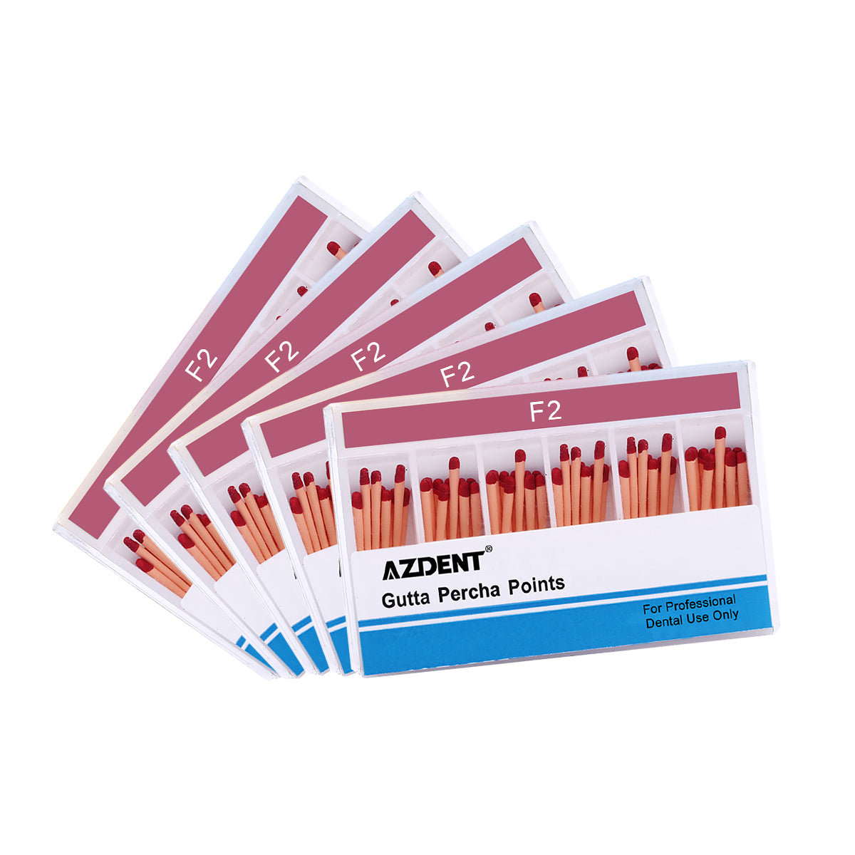 AZDENT Gutta Percha Points F2 Color Coded 60pcs/Box