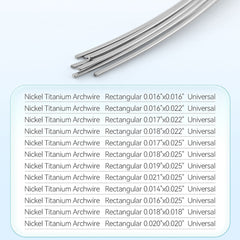 AZDENT Dental Orthodontic Arch Wire NiTi Expanded Rectangular 0.016 x 0.016-0.020 x 0.020 10pcs/Pack