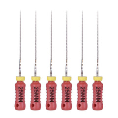 Dental C Files Hand Use Stainless Steel 25mm #6 6pcs/Pack